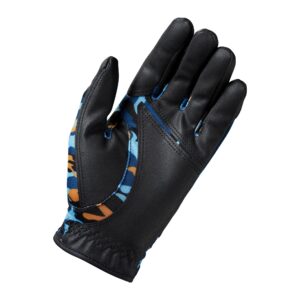 W/S Junior Fit All Black/Blue/Orange Camo Glove