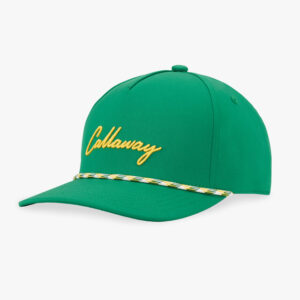Callaway Birdie Rope Cap – Green / Yellow (Adjustable)