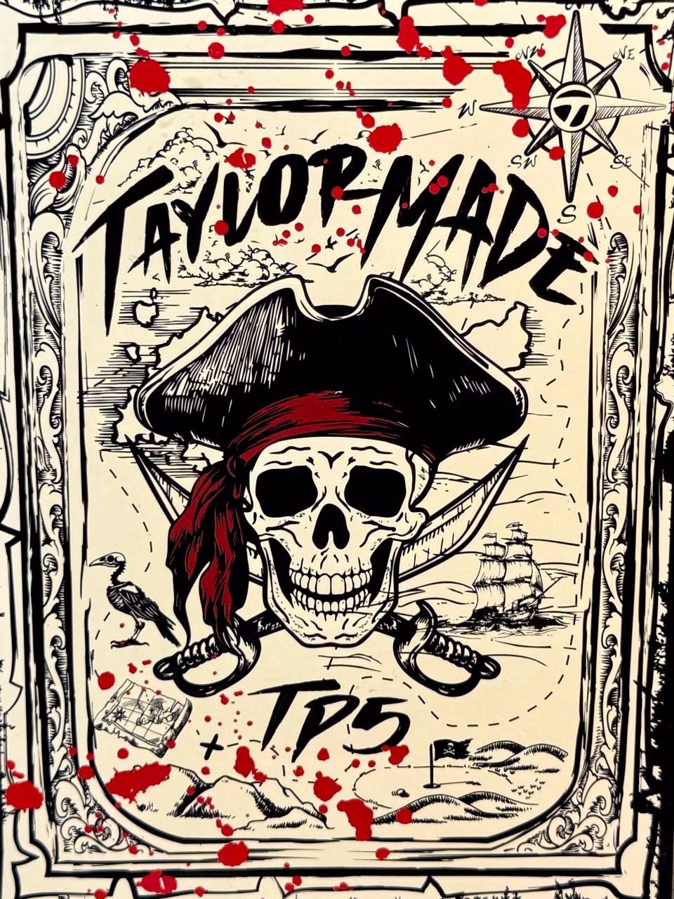 TaylorMade TP5 Pix “Treasure Map / Pirate” – Limited Edition Golf Balls (12) TaylorMade TP5 Pix “Treasure Map / Pirate” – Limited Edition Golf Balls (12)