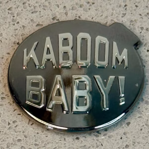 PXG “Kaboom Baby!” Ball Marker – Chrome / Black