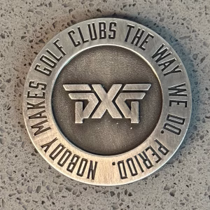 PXG Premium Metal Ball Marker – Brushed Silver