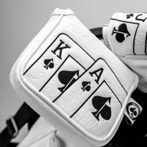 Pins & Aces White Out Ace of Spades - Mallet Putter Cover