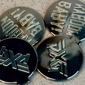 PXG “Kaboom Baby!” Ball Marker – Chrome / Black