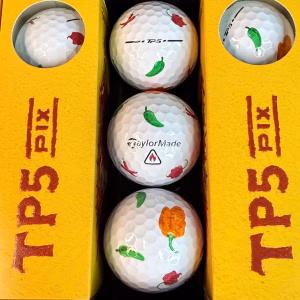 TaylorMade TP5x Pix “Chili / Hot Sauce” – Limited Edition Golf Balls (12)