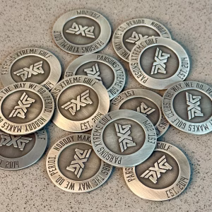 PXG Premium Metal Ball Marker – Brushed Silver