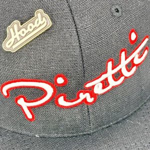 Piretti Cotton Twill Cap – Black Red