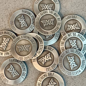 PXG Premium Metal Ball Marker – Brushed Silver