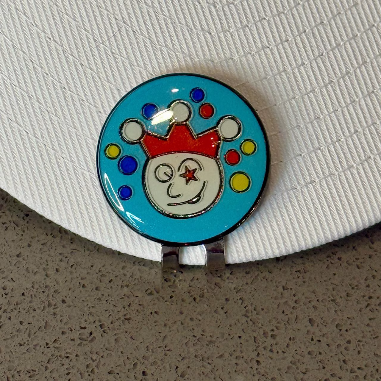 The Jester Crown Blue Ball Marker The Jester Crown Blue Ball Marker