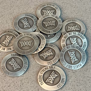 PXG Premium Metal Ball Marker – Brushed Silver