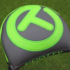 Scotty Cameron Grey & Lime Green Circle T Mid Round Mallet Cover