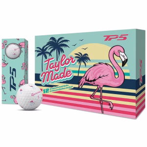 TaylorMade TP5 pix Flamingo Golf Balls (3 balls)