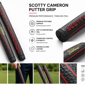 Scotty Cameron Matador Putter Grip – Black & Red Midsize