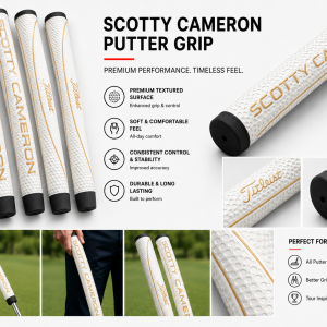 Scotty Cameron Matador Putter Grip – White & Gold Midsize