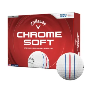 Callaway Chrome Soft Triple Track Golf Ball – White