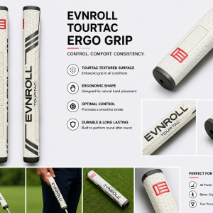 Evnroll TourTac Ergo Putter Grip – White