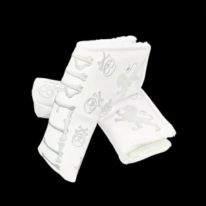Piretti Tour Only Skull & Bones Headcover - White
